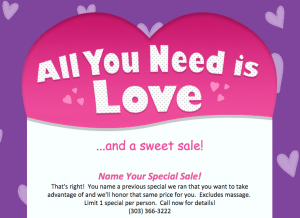 Name Your Special February Sale!