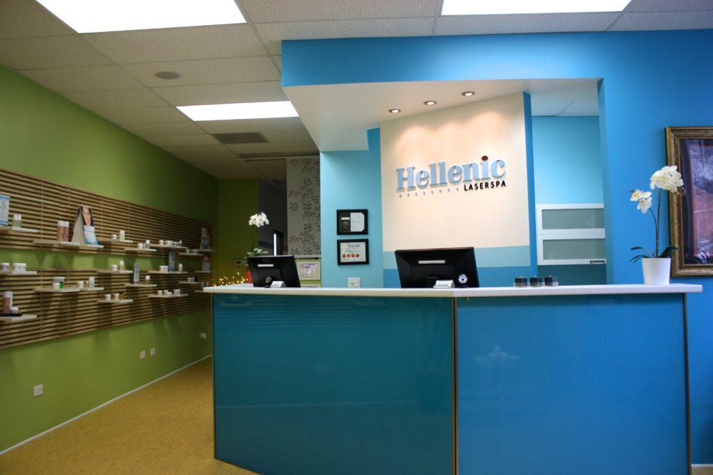 reception at Hellenic Laser Spa in Denver